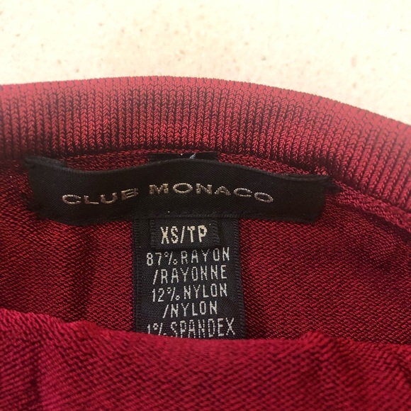CLUB MONACO red stretchy halter top - Picture 4 of 5